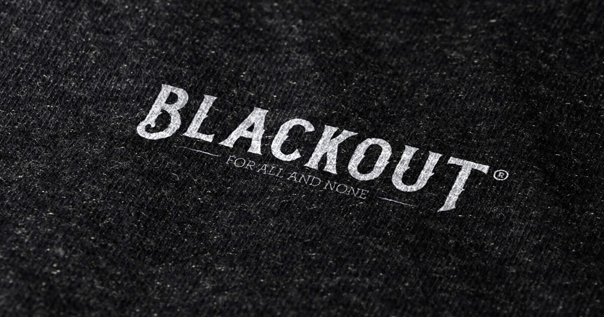 Blackout - For all and none - Custom T-shirts and Apparel Printed